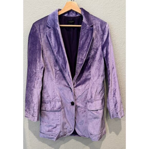 RAG & BONE Cody Cotton-blend Velvet Blazer - Picture 10 of 10